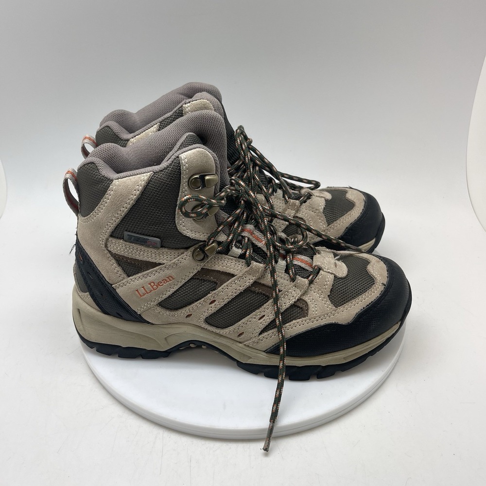 LL Bean Tek 2.5 Boots Womens 8 M Brown Suede Dri Lex Lace Up Waterproof Shoes